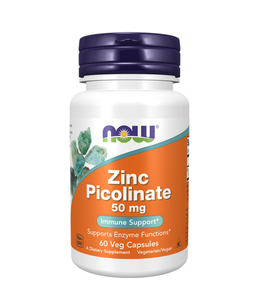 NOW®️ Zinc Picolinate, Цинк пиколинат 60 капс 530 мг NOW