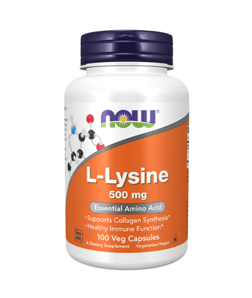 NOW®️ L-Lysine, L-Лизин 500 мг 100 капс NOW