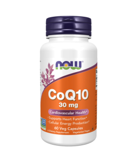 NOW®️ CoQ10 30мг 60 капс NOW